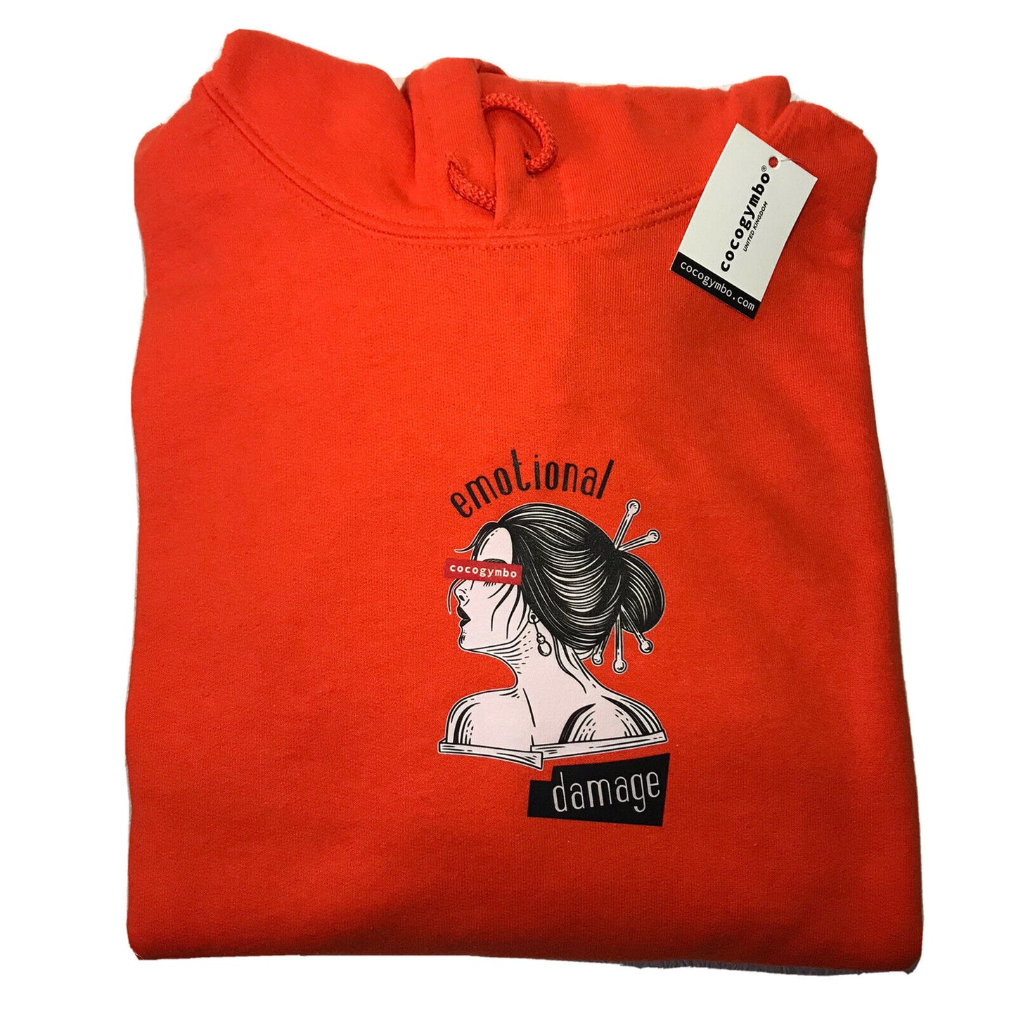 Cocogymbo Emotional Damage Geisha Orange Hoodie