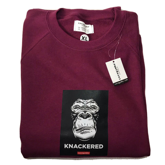 Cocogymbo Knackered Kong Burgundy Sweatshirt